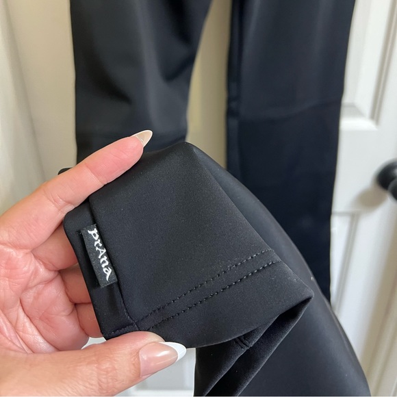 Prana Black Outdoor Fleece-lined Flare Pants Size Medium - Picture 6 of 13